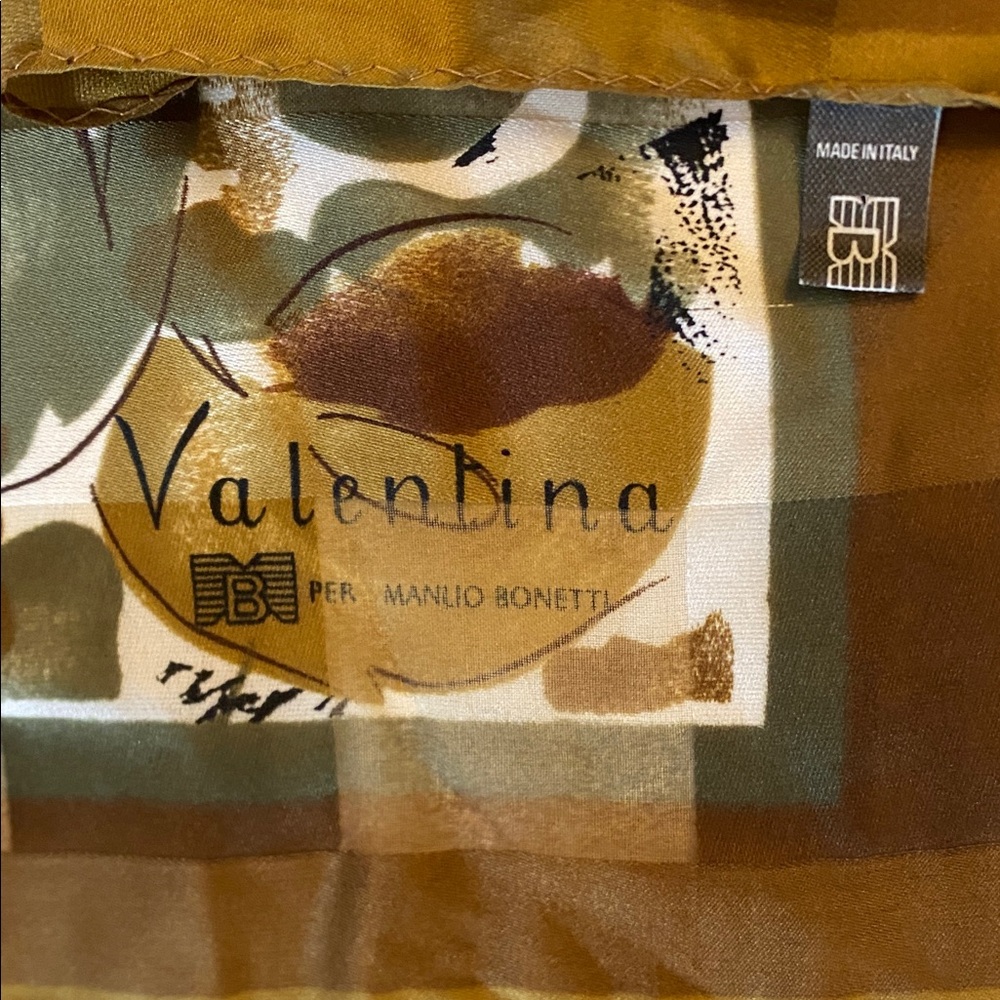 Valentina Earthy Tones Scarf - Vintage